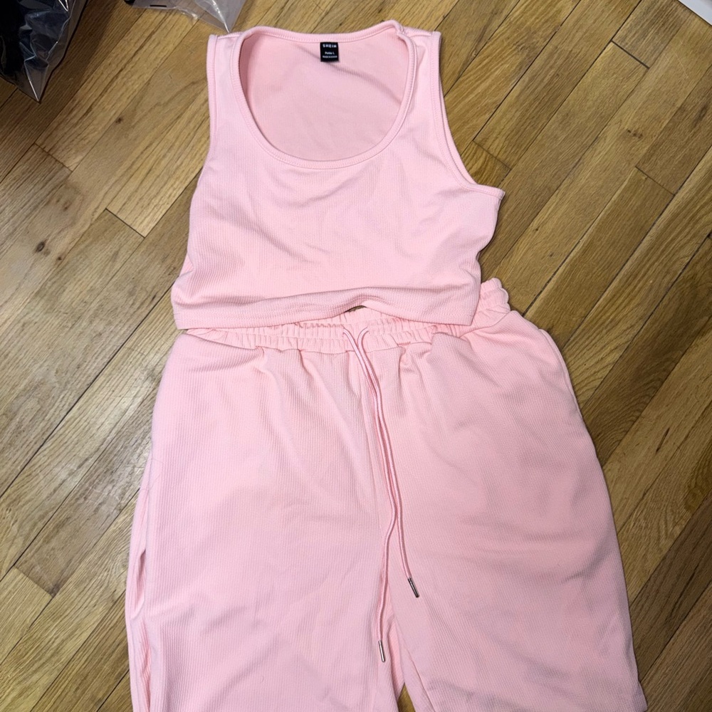 SHEIN Light Pink Sleeveless Jumpsuit - Picture 3 of 4